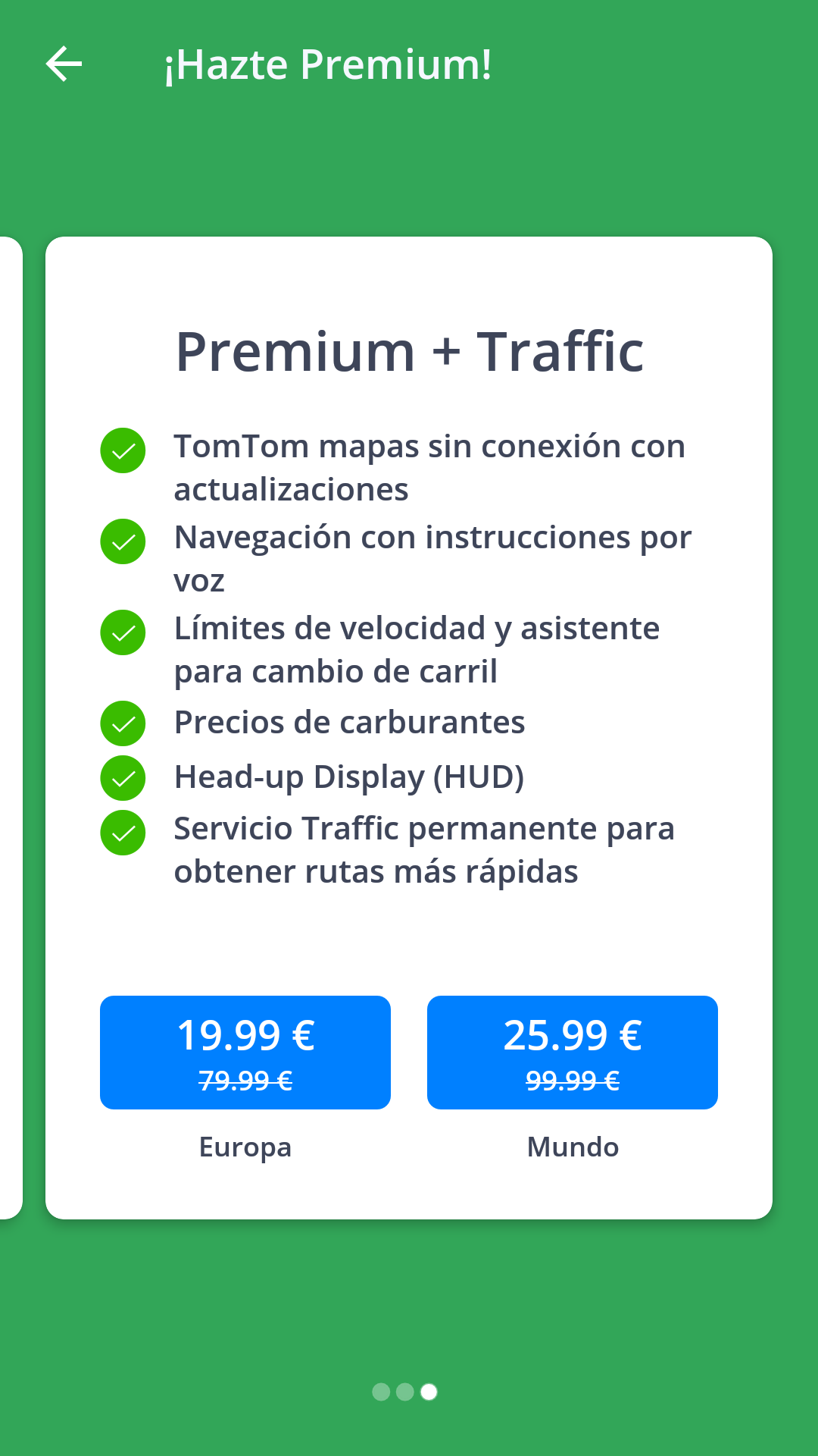 Tarifa Premium + Traffic de Sygic, aplicación GPS para el móvil