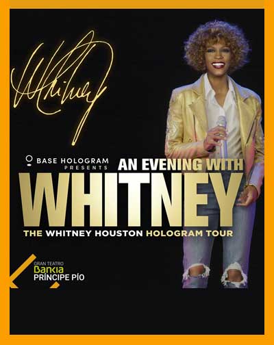 Cartel del espectáculo WHITNEY HOUSTON HOLOGRAM TOUR