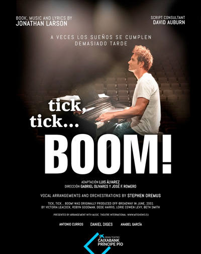 Cartel del espectáculo Tick Tick...Boom !