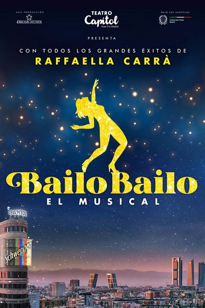 Cartel del espectáculo Bailo Bailo, el Musical de Raffaella Carrà