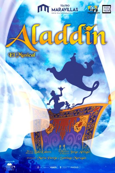 Cartel del espectáculo Aladdin, El Musical
