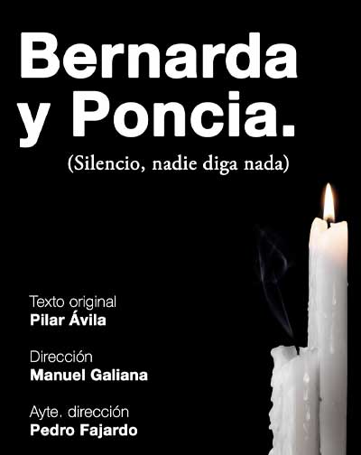 Cartel del espectáculo Bernarda y Poncia