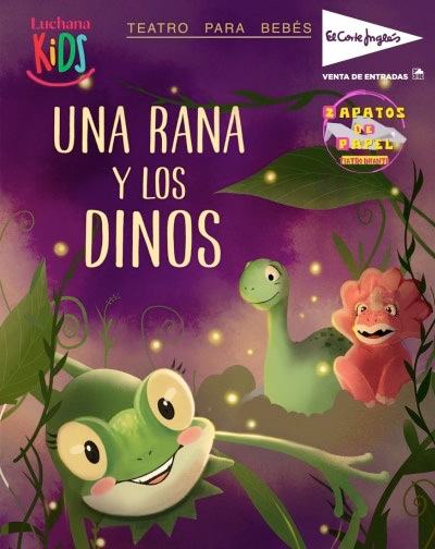 Cartel del espectáculo Una Rana y los Dinos