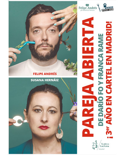 Cartel del espectáculo Pareja Abierta