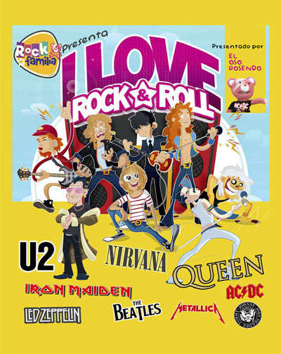 Cartel del espectáculo ROCK EN FAMILIA: I LOVE ROCK & ROLL