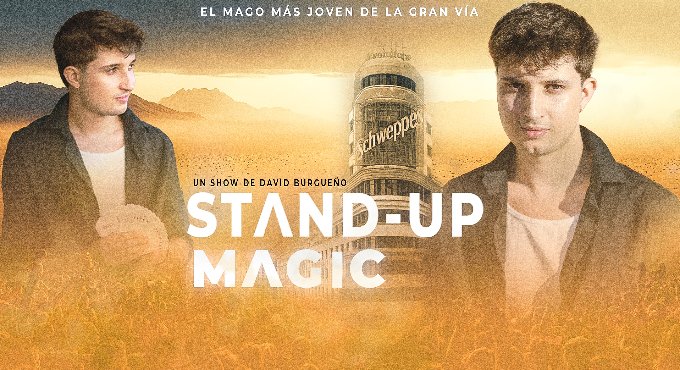 Cartel del espectáculo Stand Up Magic