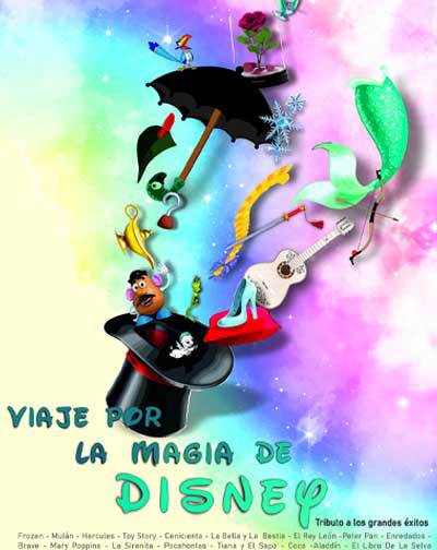 Cartel del espectáculo Viaje por la magia de Disney