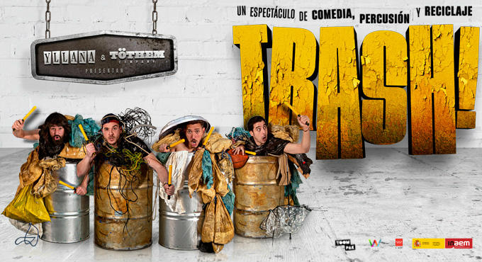 Cartel del espectáculo Trash! De Yllana y Töthem