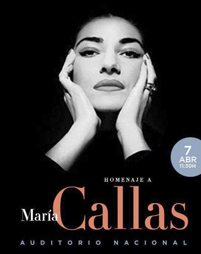 Cartel del espectáculo Homenaje a María Callas