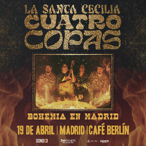 Cartel del espectáculo La Santa Cecilia en Madrid