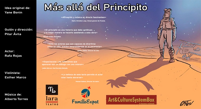 Cartel del espectáculo Más allá del Principito