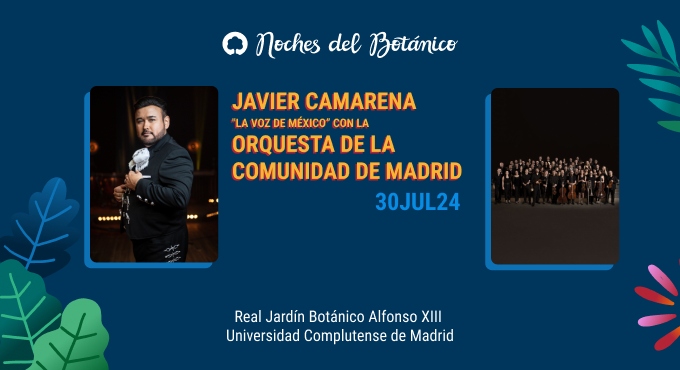 Cartel del espectáculo JAVIER CAMARENA CON LA ORQUESTA DE LA COMUNIDAD DE MADRID