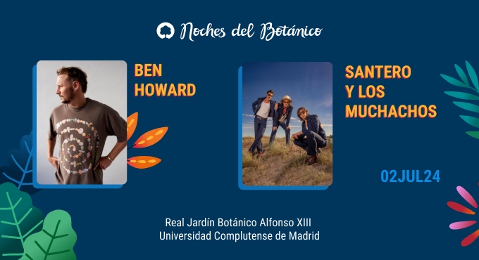 Cartel del espectáculo BEN HOWARD / SANTERO Y LOS MUCHACHOS