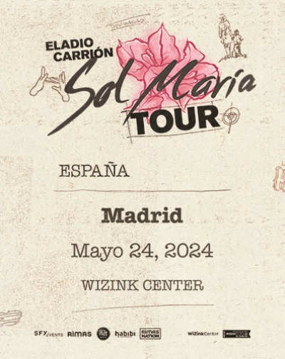 Cartel del espectáculo Entradas Sol María Tour Madrid WiZink Center