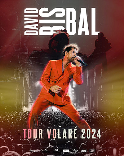 Cartel del espectáculo David Bisbal - Tour Volaré 2024