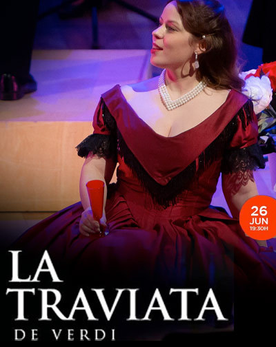 Cartel del espectáculo La Traviata