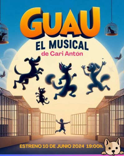 Cartel del espectáculo Guau, El Musical