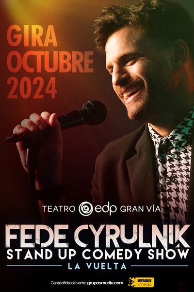 Cartel del espectáculo Fede Cyrulnik - Stand Up Comedy Show