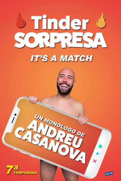 Cartel del espectáculo Tinder Sorpresa