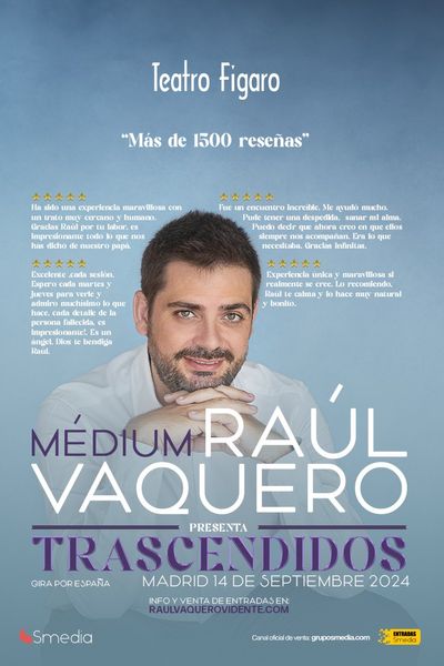 Cartel del espectáculo Trascendidos - Raúl Vaquero