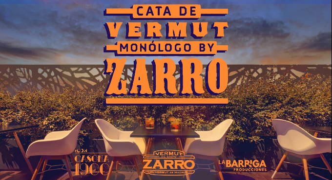 Cartel del espectáculo Cata de Vermut + Monólogo By Zarro