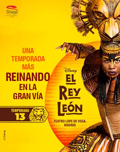 Cartel del espectáculo El Rey León, el musical