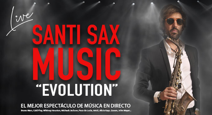 Cartel del espectáculo Santi Sax Music - Evolution