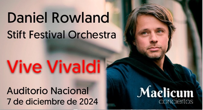 Cartel del espectáculo Stift Festival Orchestra y Daniel Rowland - Vive Vivaldi