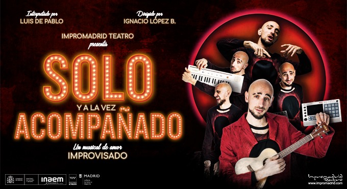 Cartel del espectáculo SOLO. Un musical de amor improvisado