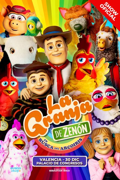 Cartel del espectáculo La Granja de Zenon - En Busca del Arcoiris