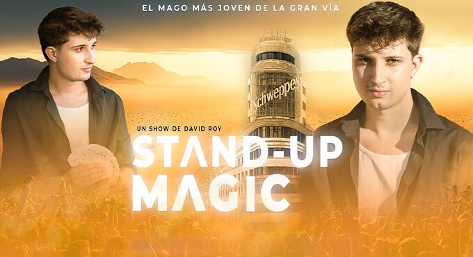 Cartel del espectáculo Stand Up Magic