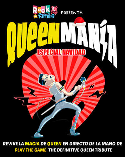 Cartel del espectáculo Queenmania - Especial Navidad