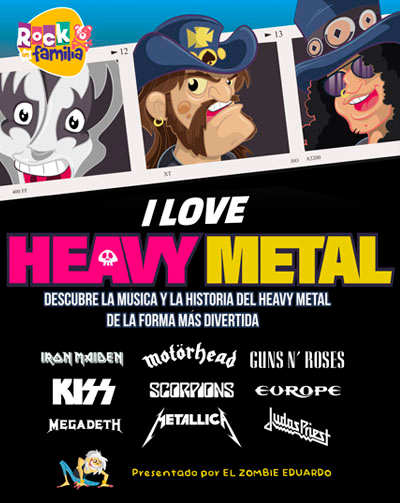 Cartel del espectáculo I Love Heavy Metal