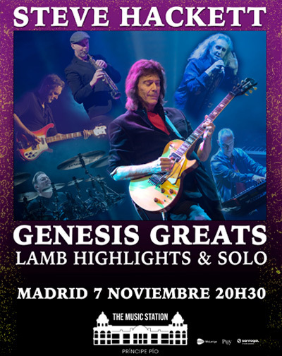 Cartel del espectáculo Steve Hackett - Genesis Greats