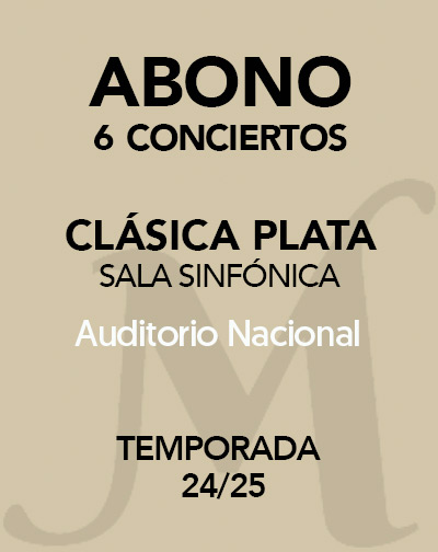 Cartel del espectáculo Abono 6 Conciertos Clásica Plata