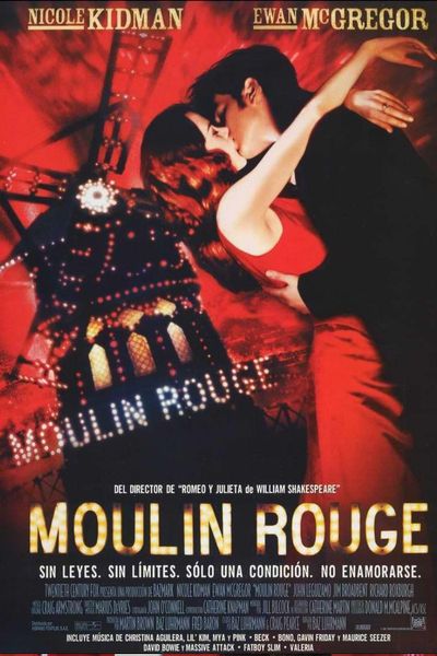 Cartel del espectáculo Moulin Rouge