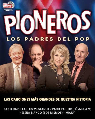 Cartel del espectáculo Pioneros - Los Padres del Pop