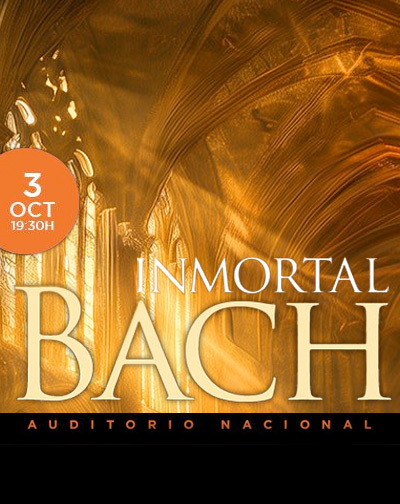 Cartel del espectáculo Inmortal Bach