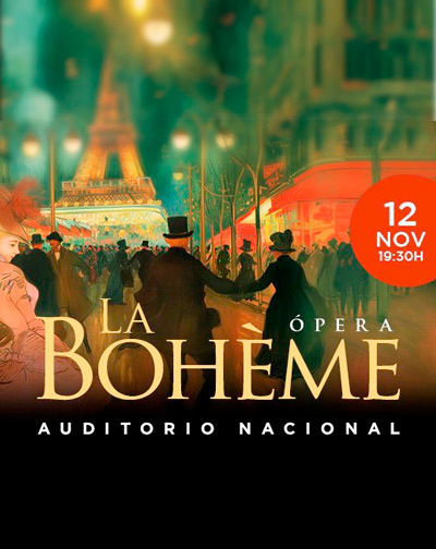 Cartel del espectáculo Ópera La Bohéme de Puccini