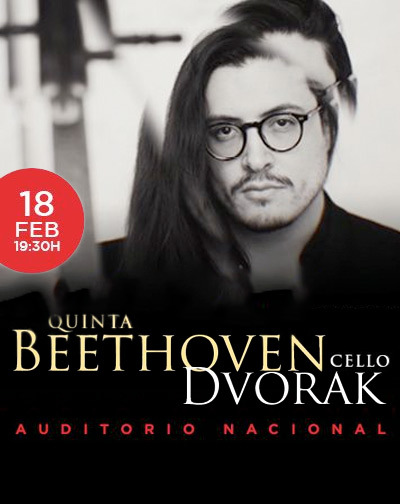 Cartel del espectáculo Quinta de Beethoven & Violonchelo de Dvorak