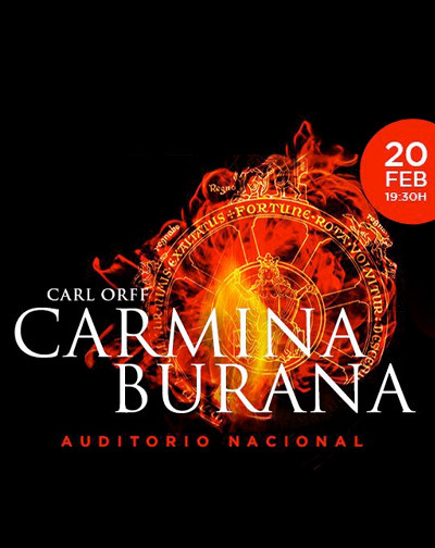 Cartel del espectáculo Carmina Burana