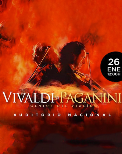 Cartel del espectáculo Vivaldi & Paganini: Genios del Violín