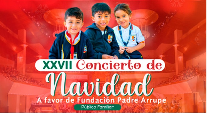 Cartel del espectáculo XXVII Concierto Navidad a favor Fundación Padre Arrupe