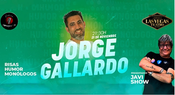 Cartel del espectáculo Jorge Gallardo