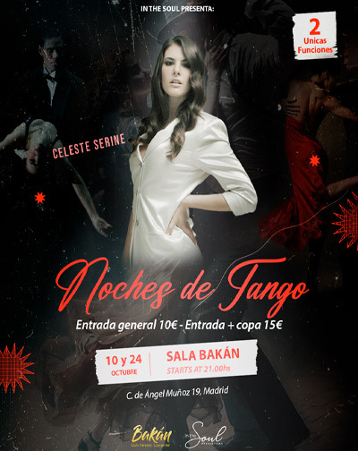 Cartel del espectáculo Pasión, Ritmo y Elegancia - Noches de Tango