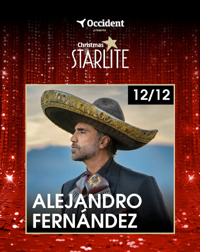 Cartel del espectáculo Alejandro Fernández - Starlite Christmas