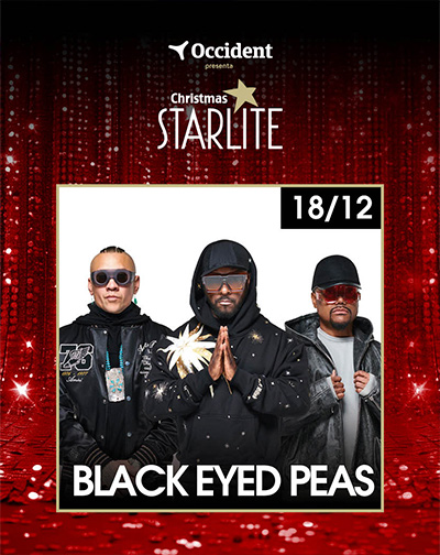 Cartel del espectáculo Black Eyed Peas - Starlite Christmas