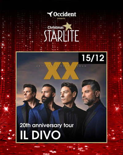 Cartel del espectáculo Il Divo - Starlite Christmas