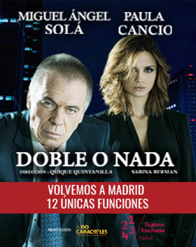 Cartel del espectáculo Doble o Nada