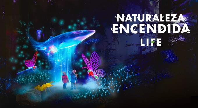 Cartel del espectáculo Naturaleza Encendida Life